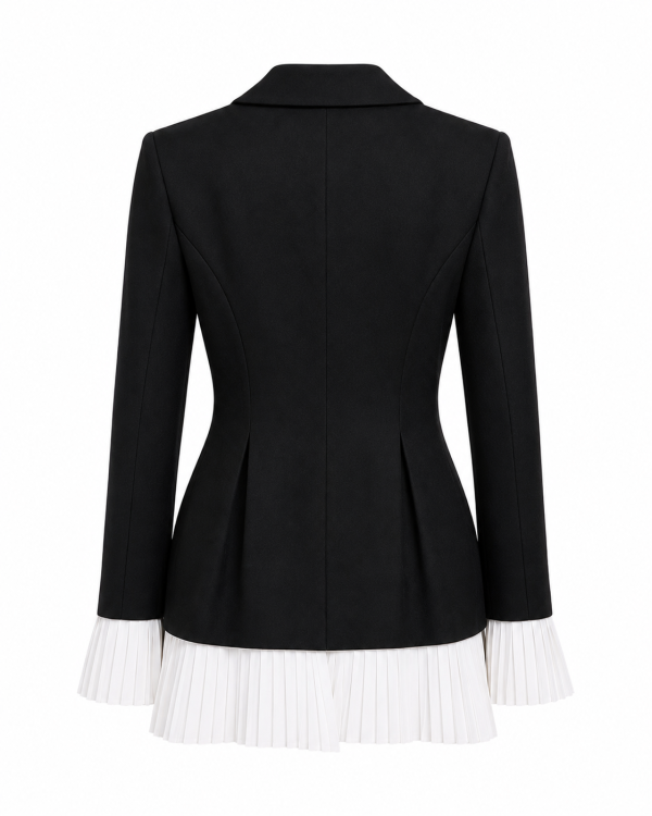 Royal Pleated Blazer Dress