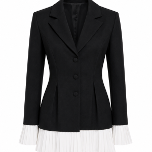 Royal Pleated Blazer Dress